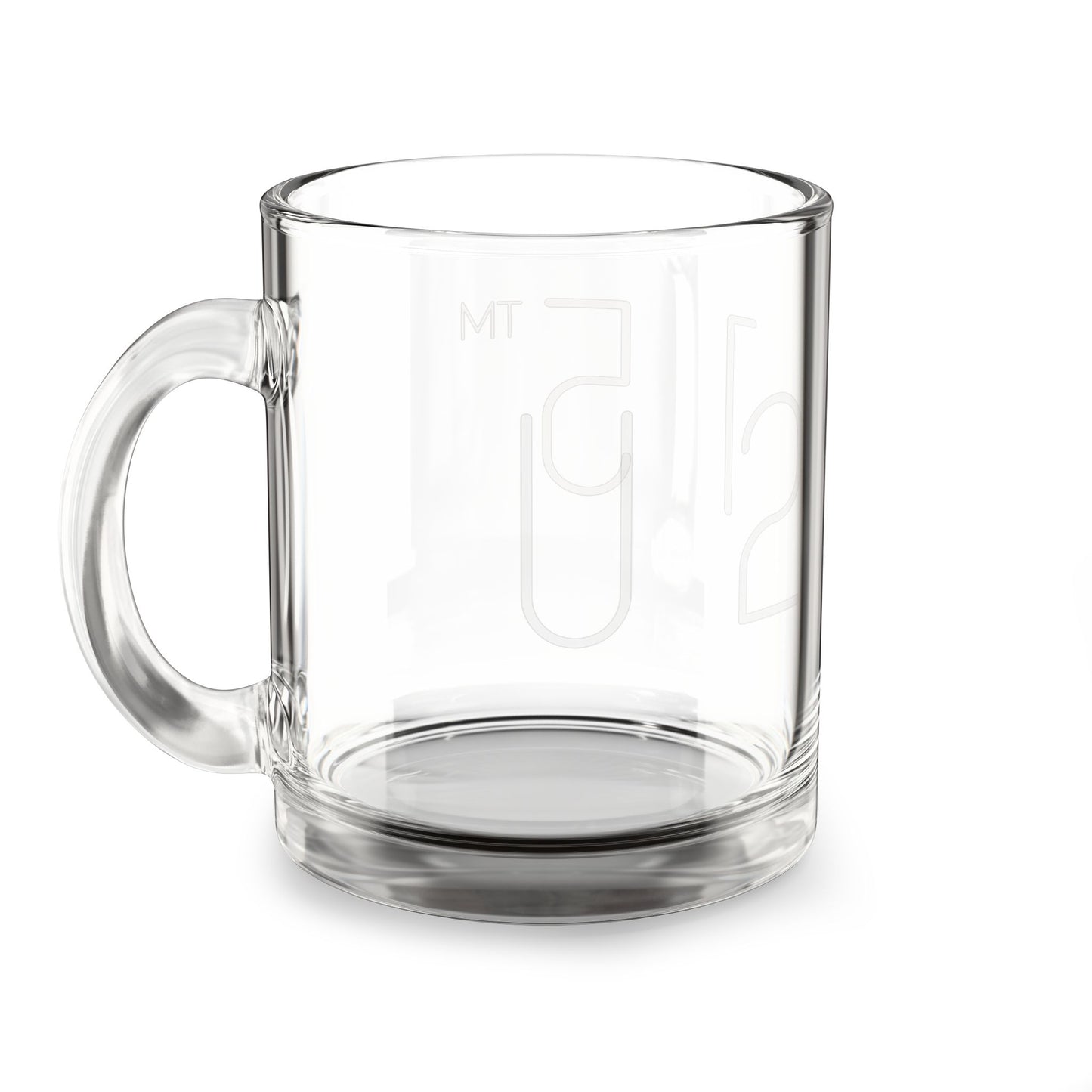 10oz Clear Glass Mug — Classic Transparent Coffee & Tea Cup