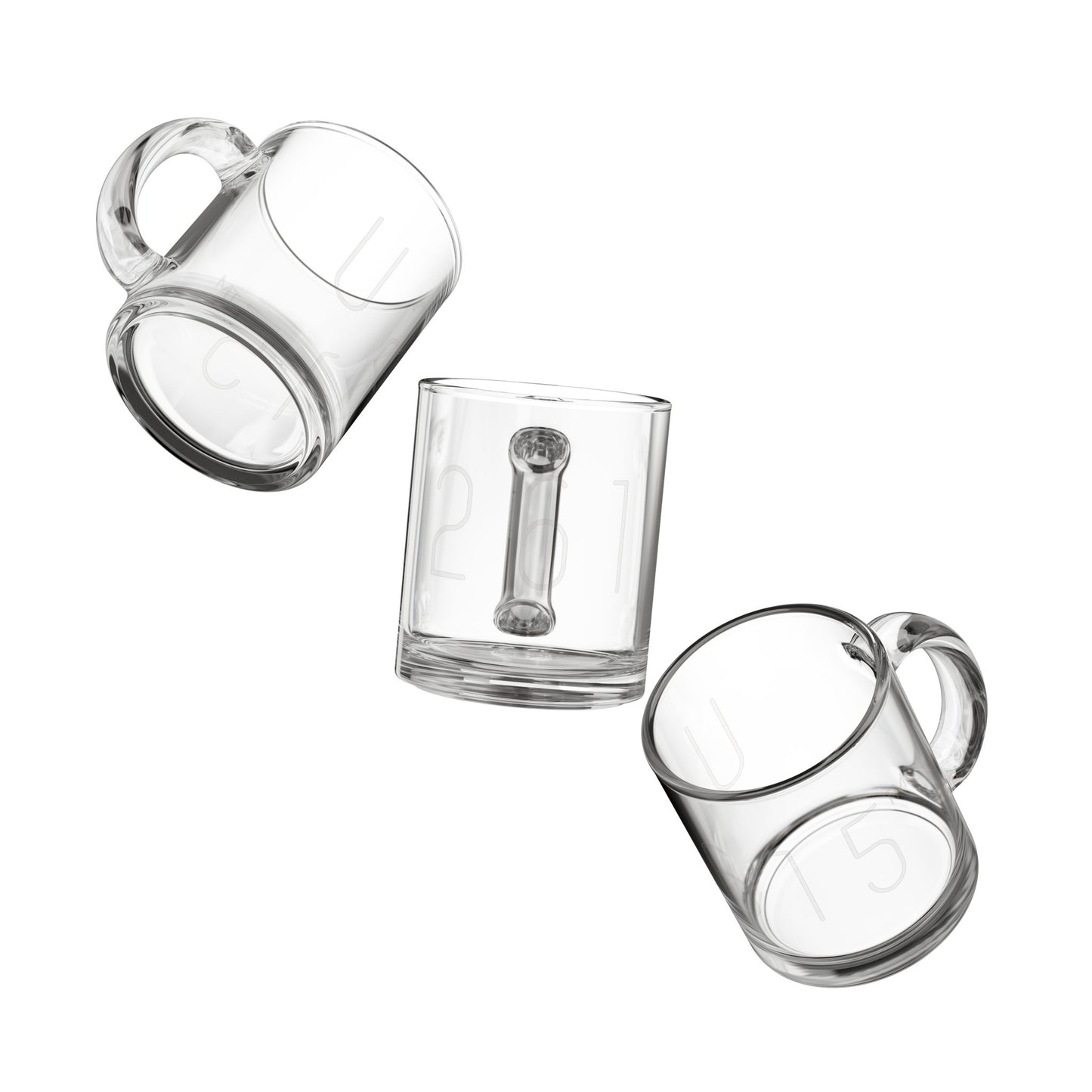 10oz Clear Glass Mug — Classic Transparent Coffee & Tea Cup