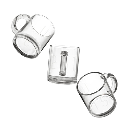 10oz Clear Glass Mug — Classic Transparent Coffee & Tea Cup